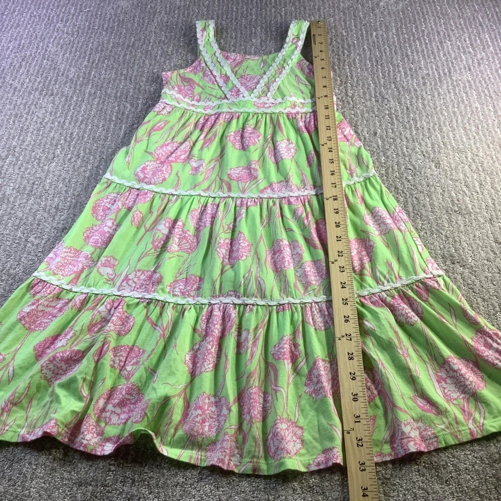 Lilly Pulitzer Girls Mini Pollie Midi Dress Pistachio Macaron Size M 6/7 NWT